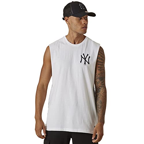 T-shirt New Era New York Yankees blanc pour un vêtement été confortable