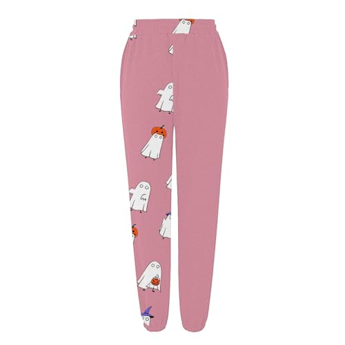 Toddler Girls Halloween Sweatpants Elastic Waist 𝗗rawstring Casual Pants Baggy Jogger Trousers with Pocket3