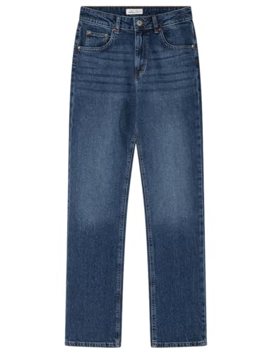 Jean droit Springfield bleu t38 femme pantalon denim regular en coton stretch confortable