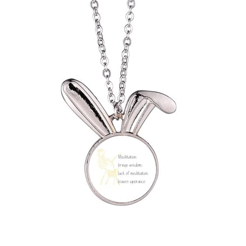 Collier pendentif lapin Meditation pour sublimer votre style bohème au quotidien