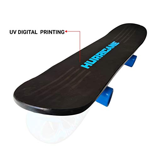 Image of jaspo Wooden Hurricane Skateboard for Age Group Above 10 Years with 90 kg Weight handling Capacity (Black, 27 inchX7 inch)
