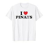 Photo Gallery design con scritta «i love pinays filipino pride» a forma di cuore maglietta Photo Gallery design con scritta «i love pinays filipino pride» a forma di cuore maglietta