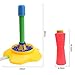 VELATEMOR Pedal Type Bubble Rocket Toy, Bubble Rocket Toy, Pedal, Gas Pressure and Blowing, Physical Movement Play, Easy Install Use, with Outdoor Fun Activity,