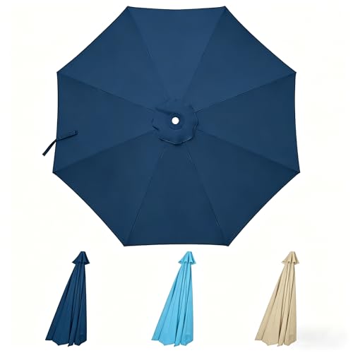 D&ONEHOS 10ft Cantilever Umbrella Replacement Canopy for 8 Ribs, Outdoor Offset Cantilever Umbrella Replacement Top Fit 10FT 8 Ribs, Canopy Top Only