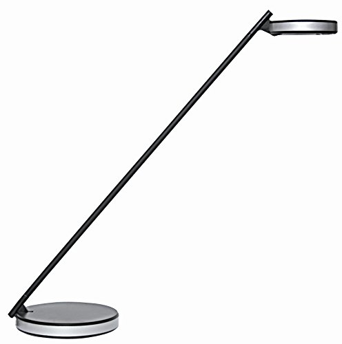 Preisvergleich Produktbild UNILUX LED Schreibtischleuchte Disc LED-Leuchte schwarz asymmetrische Beleuchung Arbeitsleuchte Architektenlampe Büro Tischlampe