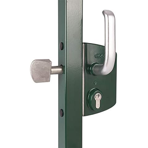 LOCINOX LSKZ4040U2LZILVVSZS Sliding Door Lock LSKZ4040U2L for 40mm Square Tube Silver Aluminium Cover