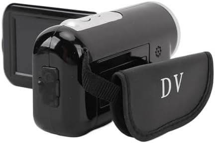 Yunseity Video Camera Camcorder, D22 FHD 16MP 1080P 16X Digital Zoom, 2.0in Rotatable Screen, Anti Shake Digital Camera Recorder with 1/4 Threads for Vlogging