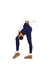 BENNIES Leggings Mujer Invierno de Cintura Alta Pantalones Térmicos Leggins Termicos Pantalon Negro Ropa Gimnasio Mallas Deporte Licras Deportivas Pantalones Jogger et Yoga Azul M