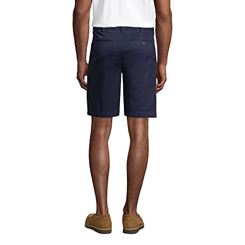 Lands' End Mens 9 Inch Comfort Waist Stretch Knockabout Chino Shorts Radiant Navy Regular 38 #TOP1