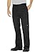 Dickies Mens Loose Fit Double Knee Work Pant, Black, 33x30