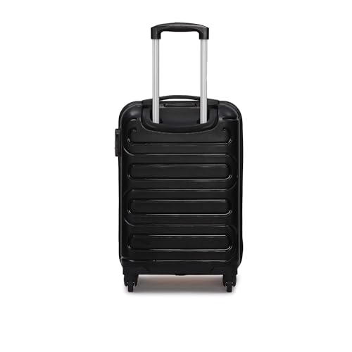 Image of Yayavar Tokyo Textured ABS Hard-Sided Suitcase Bag | Dual Color Trolley with 4 Spinner Wheels, Number Lock, Water Resistant | Luggage Bag for Travel