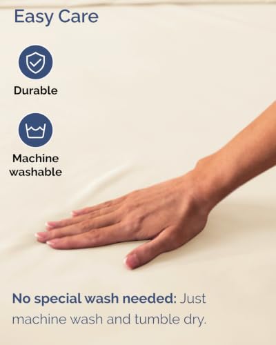 Image of Extra Deep Flex Top Split Head King Fitted Sheet - Hotel Luxury Single Fitted Sheet Only - Easily Fits 18 inch to 24 inch Mattress - Ultra Soft, Wrinkle Free w /Extra Deep Pockets - Off White