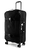 Kipling SPONTANEOUS M Equipaje de mano, 66 cm, 71 litros, Negro (Black Noir)