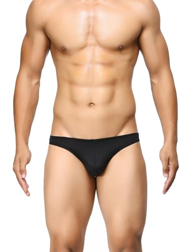 Image of BASIICS by La Intimo Solid Semi-Seamless Featherlight Brief for Men Innerwear | Antimicrobial Underwear for Men
