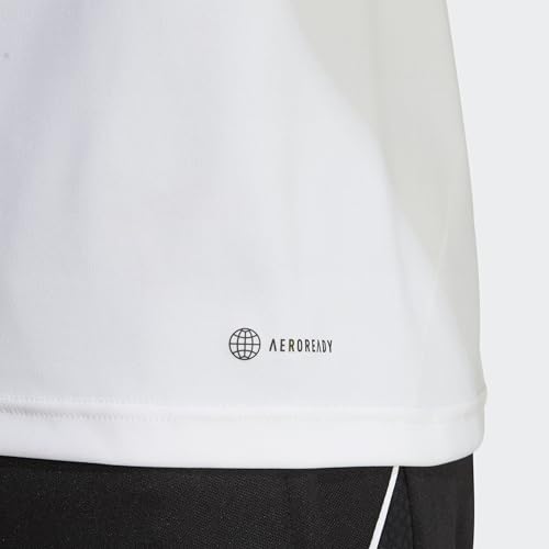 adidas Mens Jersey (Short Sleeve) Tiro 23 Competition Jersey, White/Black, IC4565, Size L