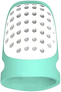 Smaler 2 Pack Silicone Sewing Thimble,Sewing Thimble Finger Protector, Sewing Tools,Thimble Sewing Protector For DIY Crafts, Green, S