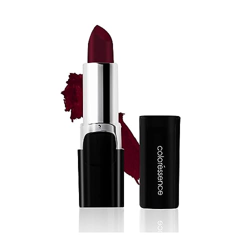 Image of Coloressence Moisturizing Lip Color| Infused With Basil & Corainder Extracts| Intense Color Pay-Off| Velvety Satin-Matte Finish Lipstick For Women| Full-Coverage & Smooth Application - Maroon Mystic