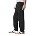 Gildan Adult Fleece Open Bottom Sweatpants with Pockets, Style G18300, Black, Large