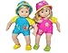 SWIMSUITS SET FOR AMERICAN GIRL BITTY TWINS BOY AND GIRL