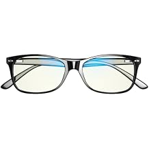 Swanwick Blue Light Blocking Glasses for Women, Men Anti Eyestrain Headache for Computer, Gaming, TV, Phone Screen. Sleep Aid. Classic Day Swannies Small, Black