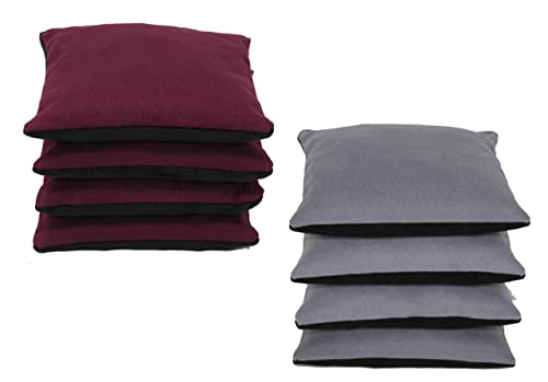 Free Donkey Sports. Pro-Style Cornhole Bags. Slick & Stick, Resin Filled. Canvas and Suede. 25+ Colors to Choose from (Gray Bk/Burgundy BK)