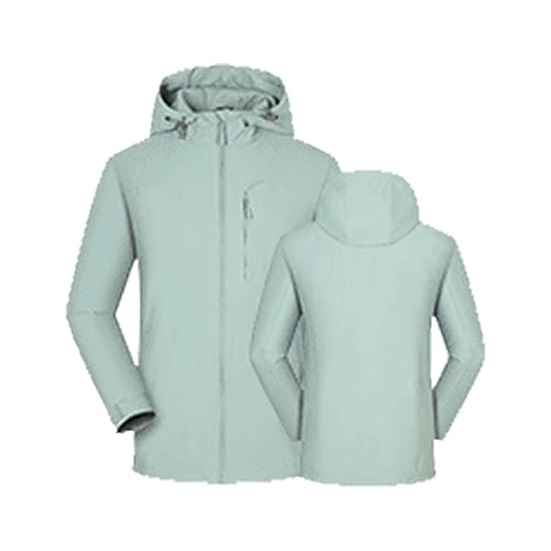 Hooded Soft Shell Jacket Women 3 In 1 Waterproof Jackets Women Lightweight Cycling Windbreaker With Hood Raincoats Cycling Breathable Windbreaker Plain Casual Rain Coats Softshell Jacket - Image 6