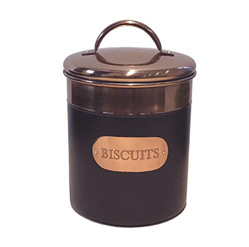 Ashton and Finch Lata de galletas negra y de cobre | Gran idea de regalo Cover