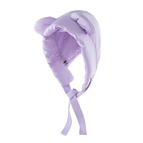 HXNH Panda Ear Padded Hat Autumn Winter Warm Hat Windproof Women Ear Protect Hat Winter Headwear for Women and Girls, PL, M