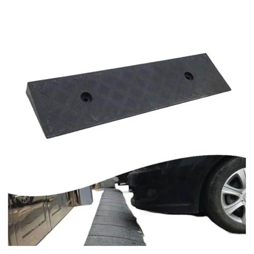 Rampa portátil para bordillo 30 mm - Acrilonitrilo Butadieno Estireno PE, pendiente triangular para autos - acceso simple (negro) miniatura 2
