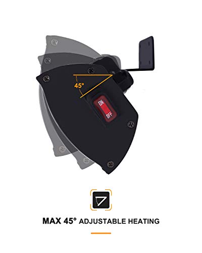 Star Patio Electric Patio Heater with Remote, Wall Mounted, Indoor/Outdoor Heaters, Space Heater, Infrared Heater, Garage Heater, Outdoor Heaters for Patio, Classic Black, STP1580-WM-RM