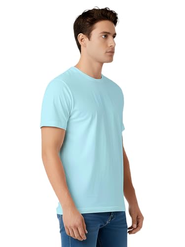 Image of 100% PIMA Cotton T Shirt for Man | Premium Men T-Shirts Regular Fit | Half Sleeve Round Neck Cotton Tshirt for Man | Mens Tees Made for Indian Climate | Available in 10 Colours