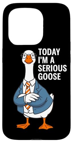 Today I'm A Serious Goose�AFunny Goose �X�}�z�P�[�X iPhone 15 Pro �p