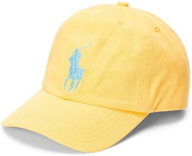 Polo Ralph Lauren Big Boys Big Pony Chino Baseball Cap (Empire Yellow, 8-20 (Big Kids))