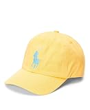 Polo Ralph Lauren Big Boys Big Pony Chino Baseball Cap (Empire Yellow, 8-20 (Big Kids))