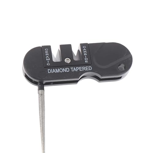 WZAEROUU Pocket Knife Sharpener, 8.3cm x 3cm Carbide Outdoor Portable Knife Sharpener EDC for Hunting Knife, Handheld, Compact, Lightweight, Multiuse