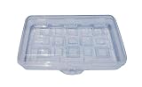 Sterilite Pencil Box with Splash Tint Lid (Clear)