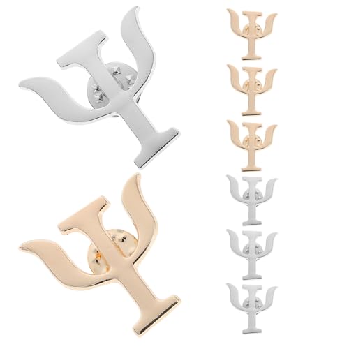 GALPADA - GALPADA Lot de 8 Broches de Revers Thème Psychologie Épingles en Alliage Doré et Argenté Accessoires pour Veste de Costume Homme et Femme Décoration Élégante pour Chemises Pulls et