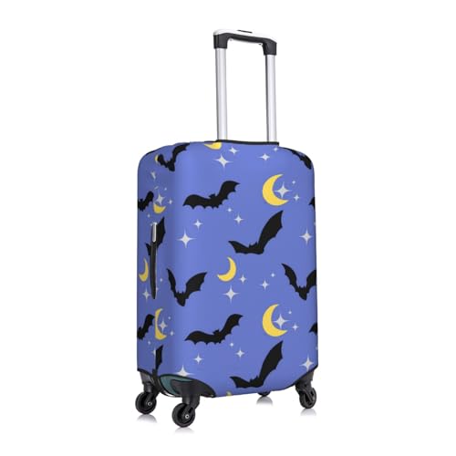 Halloween Bat Moon Star Night Sky Luggage Cover Protector Elastic Washable Anti-Scratch Suitcase Covers With Zipper Closure For Luggage 18-32 Inch X-Large3