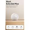 Amazon Echo Dot Max (newest model), Alexa speaker great for living rooms and medium-sized spaces, With room-filling sound, smart home hub, and Alexa+ Early Access, Glacier White