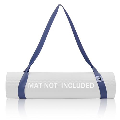 Slim Panda Yogamatte Tragegurt aus Baumwolle, 180CM Verstellbare Yogamatten Carrying Strap für alle Yogamatten Größen, Elastisch Yoga Gurt für Pilates,Dehnen und Fitness (Yoga Mat Not Included)