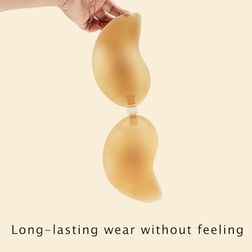 Bra for Women, Sticky Invisible Push Up Silicone Bra, 2025 New Clasp Bras for Backless Dress, Nude3