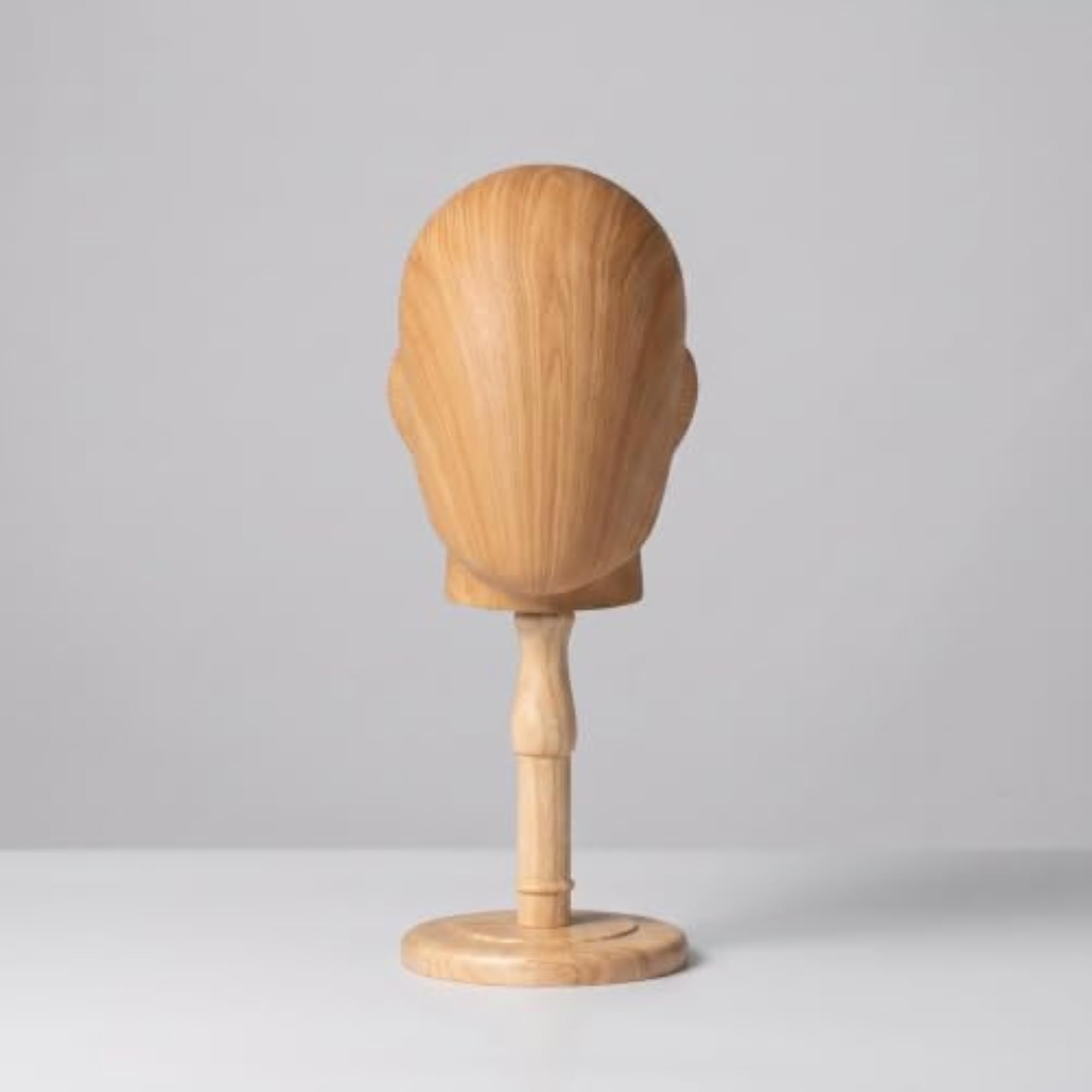 Tabletop Mannequin Head with Wooden Stand, Female