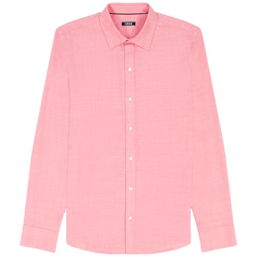 Izod Men's Big & Tall Luxury Classics Long Sleeve Button Down Shirt, Holly Berry, XX-Large Big by IZOD - Image 4