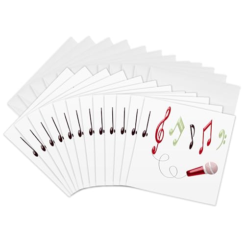 Cartes de vœux notes de musique pour invitations à un concert ou anniversaire musical
