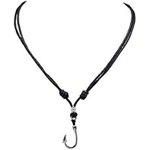 BlueRica Fish Hook on Adjustable Cord Necklace