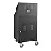 Global Industrial LCD Mobile Console Computer Cabinet, Black, 24-1/2
