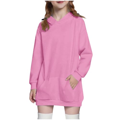 lcepcy Girls Oversized Hoodies Fall Winter Long Sleeve Pullover Hooded Sweatshirts Athletic Hoodie with Pockets