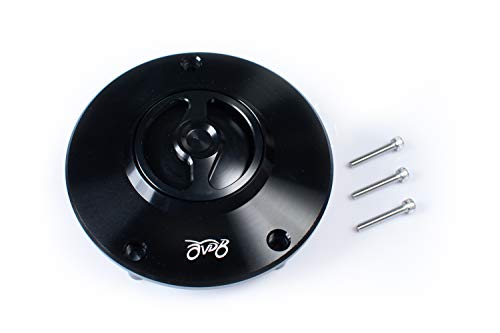 Trappe essence 1/4 tour en alu noir pour RVF 750R et CBR 250