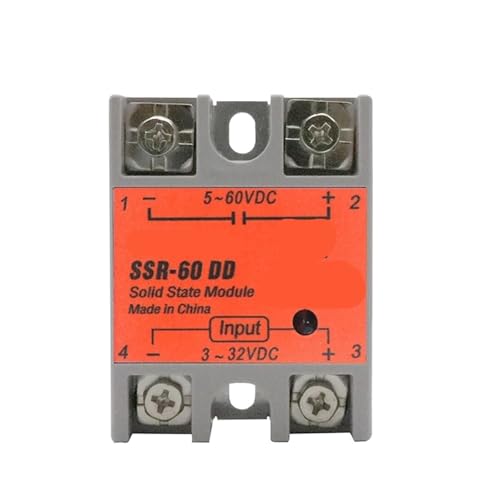 Relé de estado sólido SSR-40DD transformador voltaje CC 3-32V a CC 5-60V para maquinaria