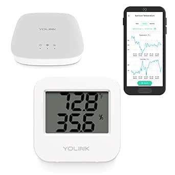 YoLink wireless temperature & humidity sensor with hub